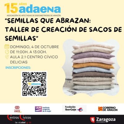 Taller creativo para mujeres con endometriosis en Zaragoza: creación de sacos de semillas